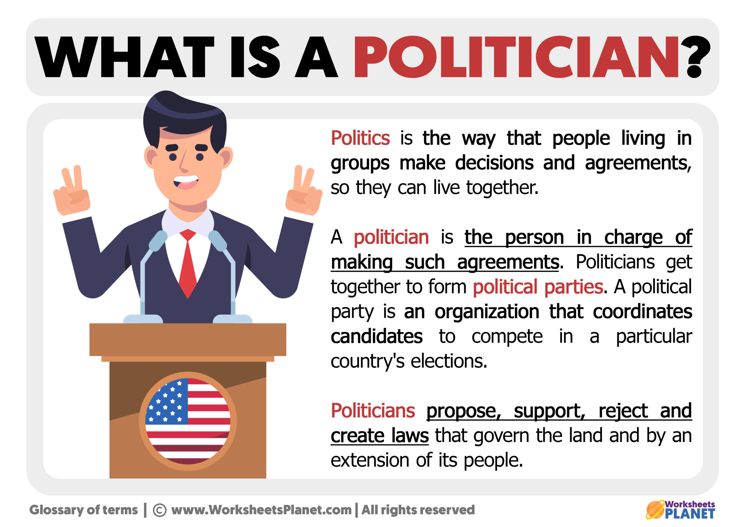 What is a Politician | Definition of Politician