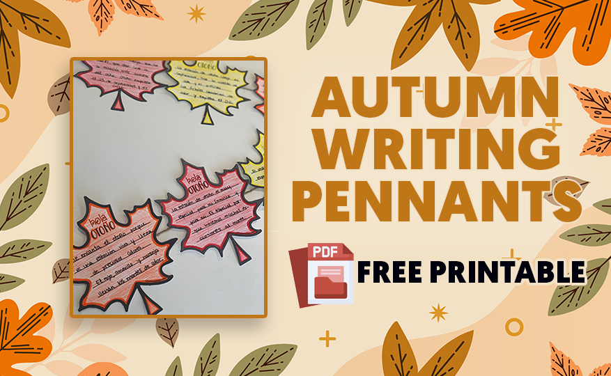 Autumn Writing Pennants