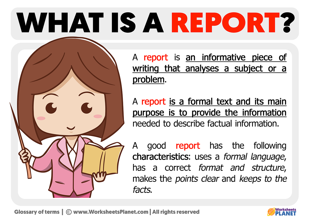 meaning of report in education
