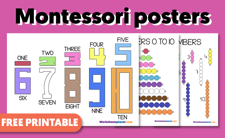 Montessori Numbers Display Posters