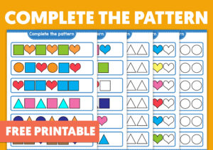 Complete The Pattern Activities