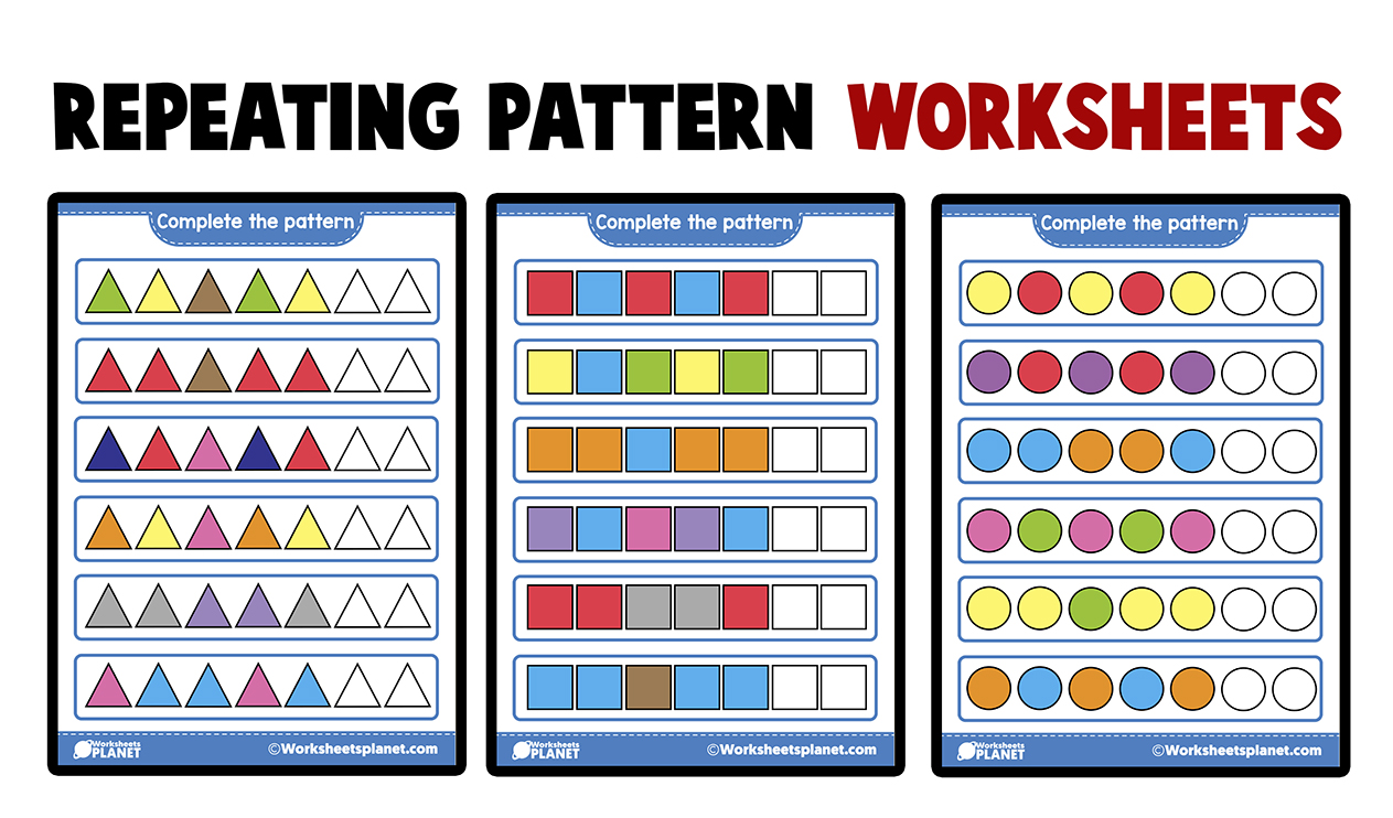 Repeating Pattern Worksheets