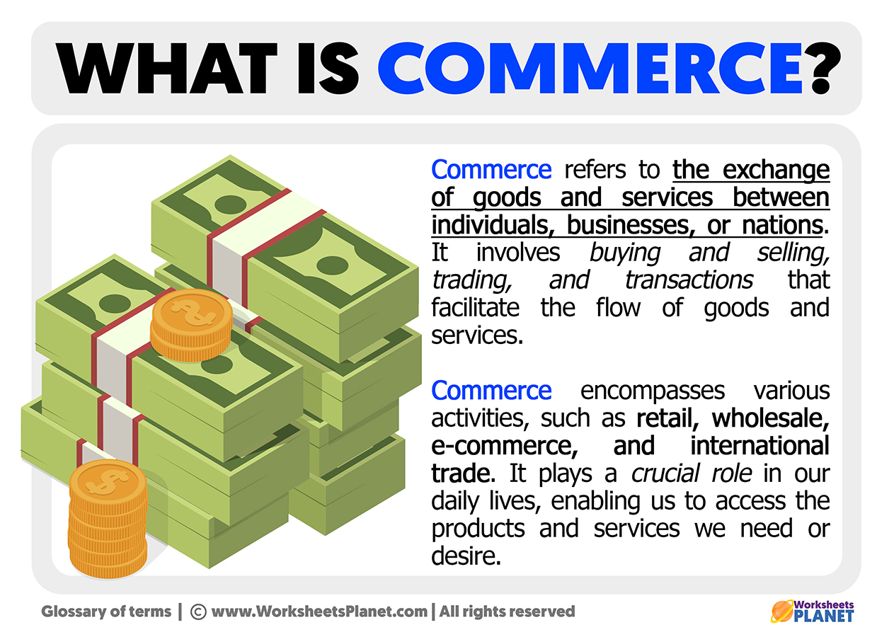 What is Commerce  Definition of Commerce