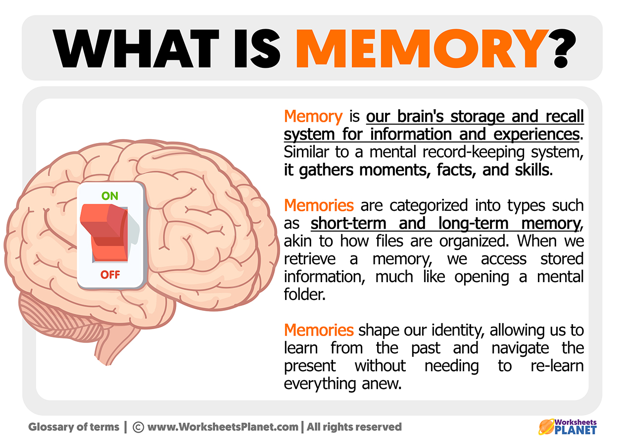 What is Memory  Definition of Memory