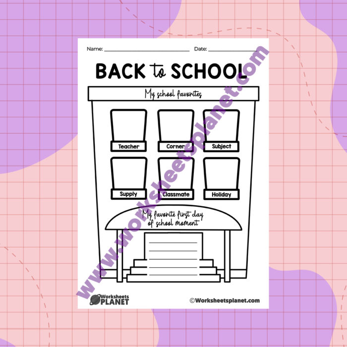 Activity Bundle Back To School