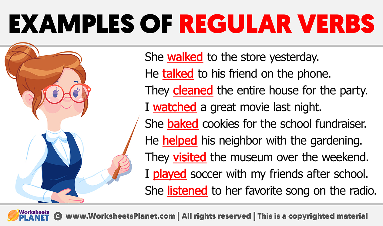 Regular Verbs: Explanation and Examples