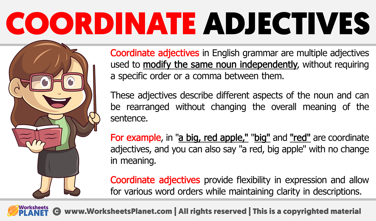 What Is A Coordinate Adjective