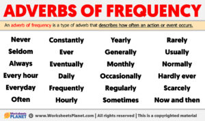 Adverbs Of Frequency Examples