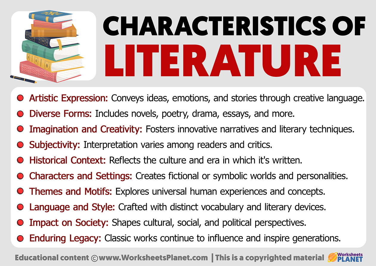 Charactertistics Of Literature