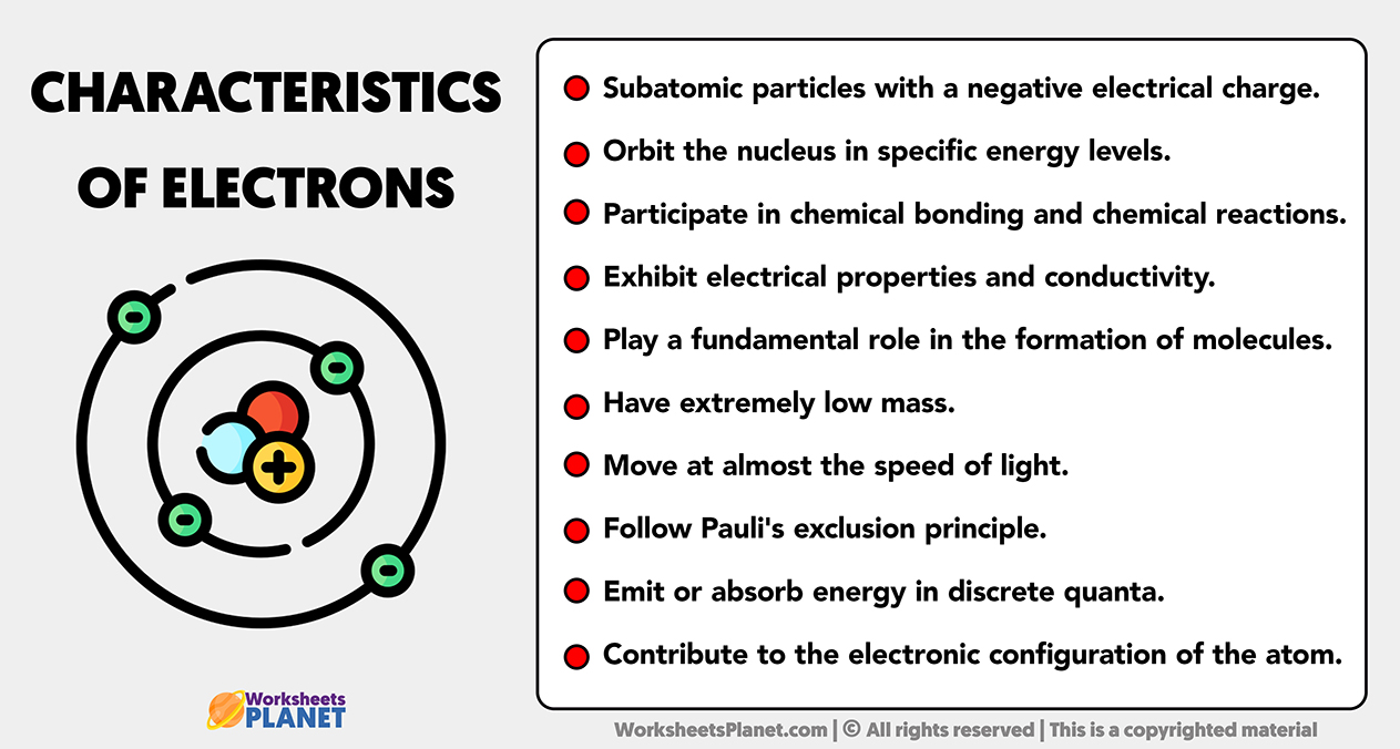 Characteristics Of Electrons
