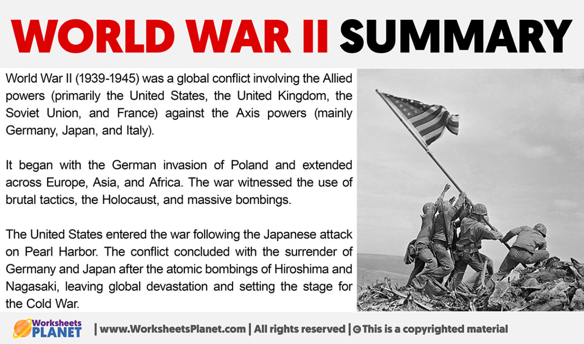 Second world war summary