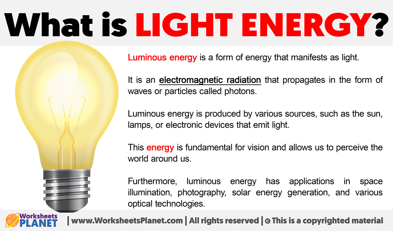 What is Light Energy Luminous Energy
