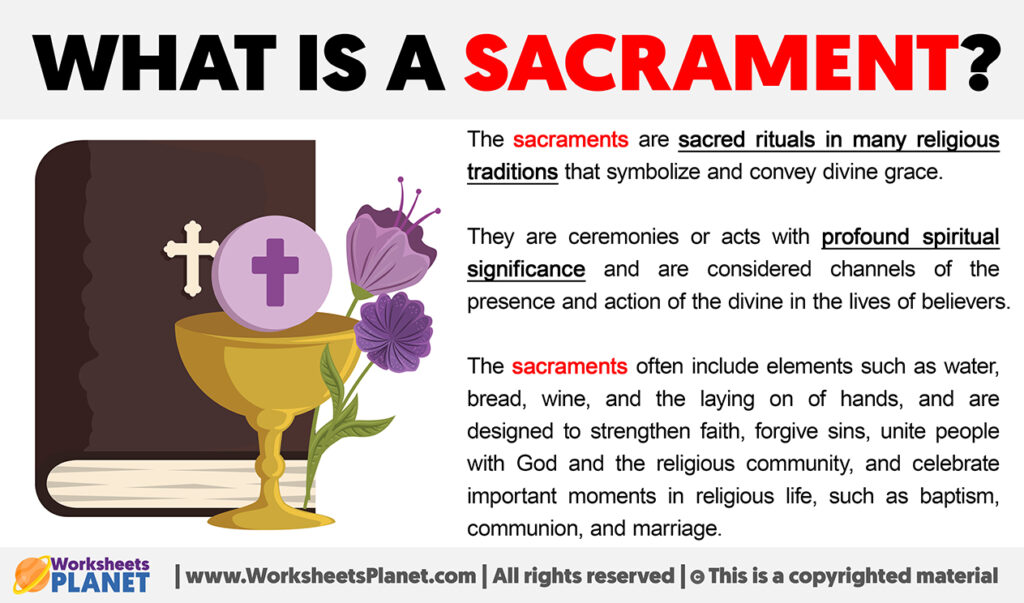 What is a sacrament definition of sacrament