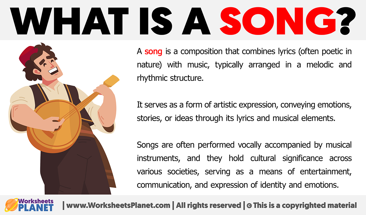 What Is A Song Definition Of Song