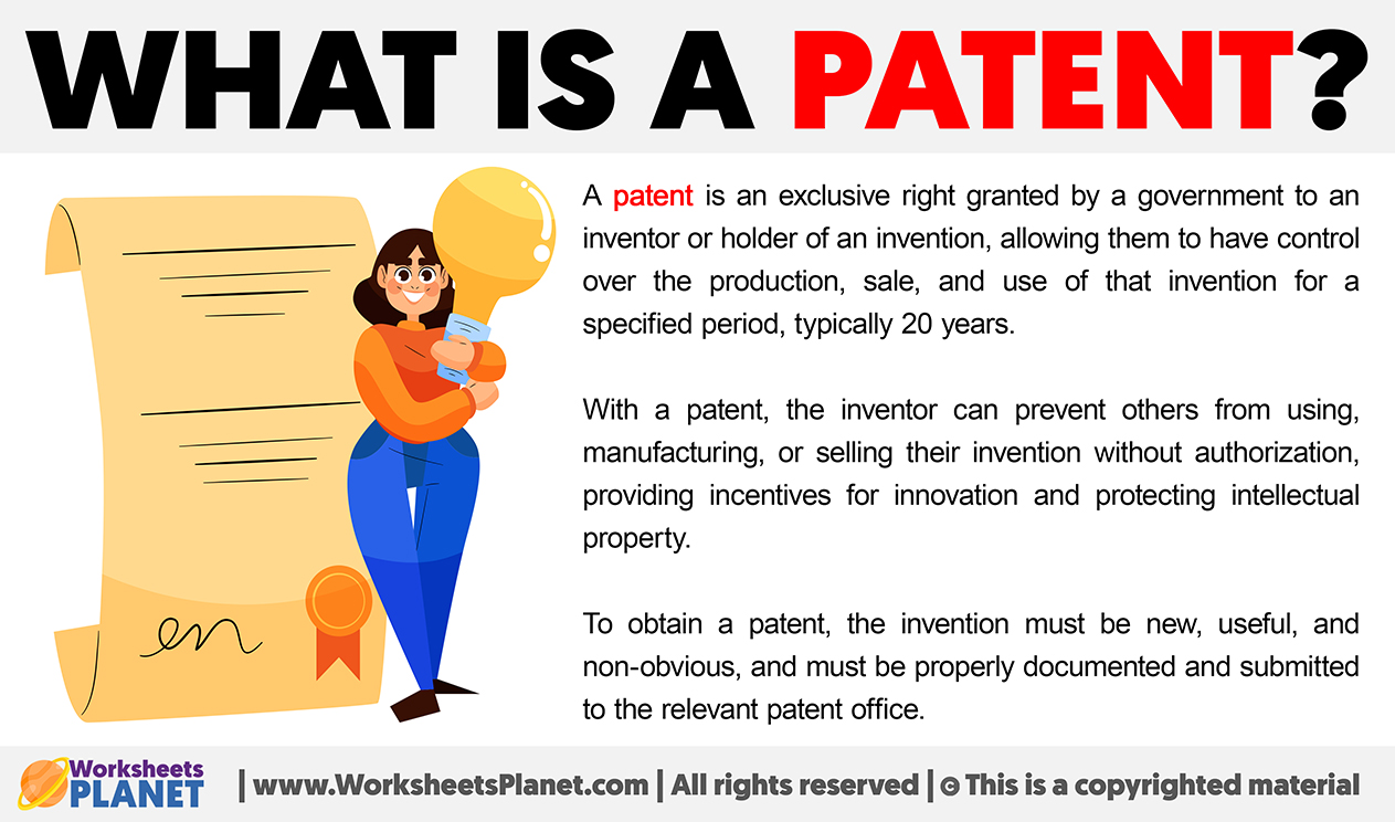 What Is A Patent