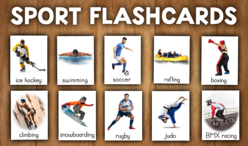 Sports Vocabulary Flashcards | Types of Sport