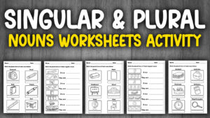 Singular Plural Nouns Activity