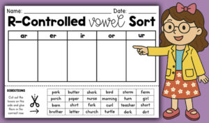 AR ER IR OR UR Worksheet
