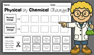 Physical And Chemical Change Worksheet