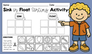 Sink Or Float Worksheet