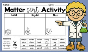 Solid Liquid Gas Worksheet