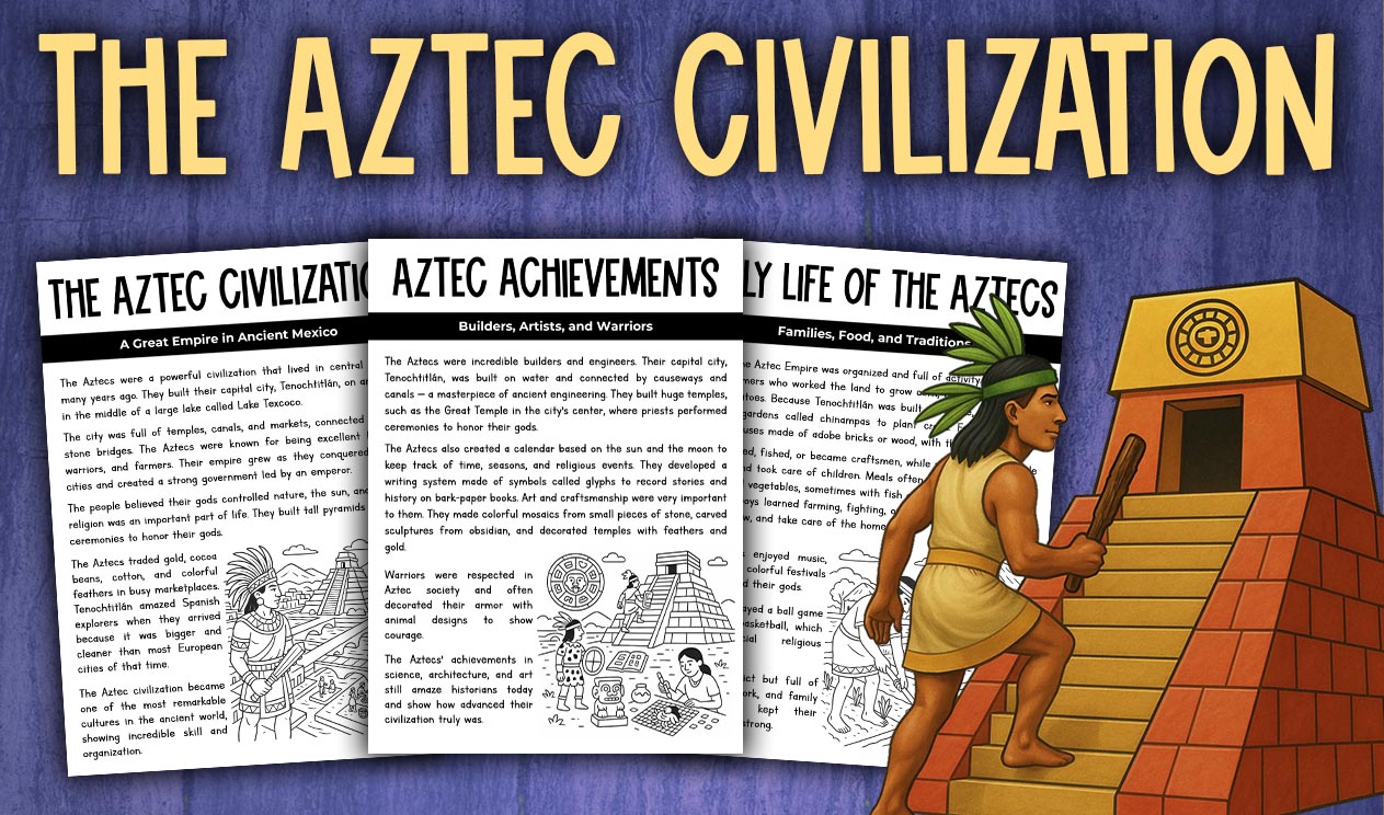 Aztec Civilization Reading Activities