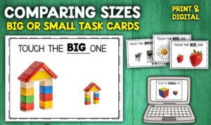 Comparing Sizes Activity Big Small