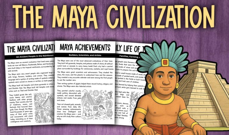 Maya Civilization Reading Passages + Questions Activities