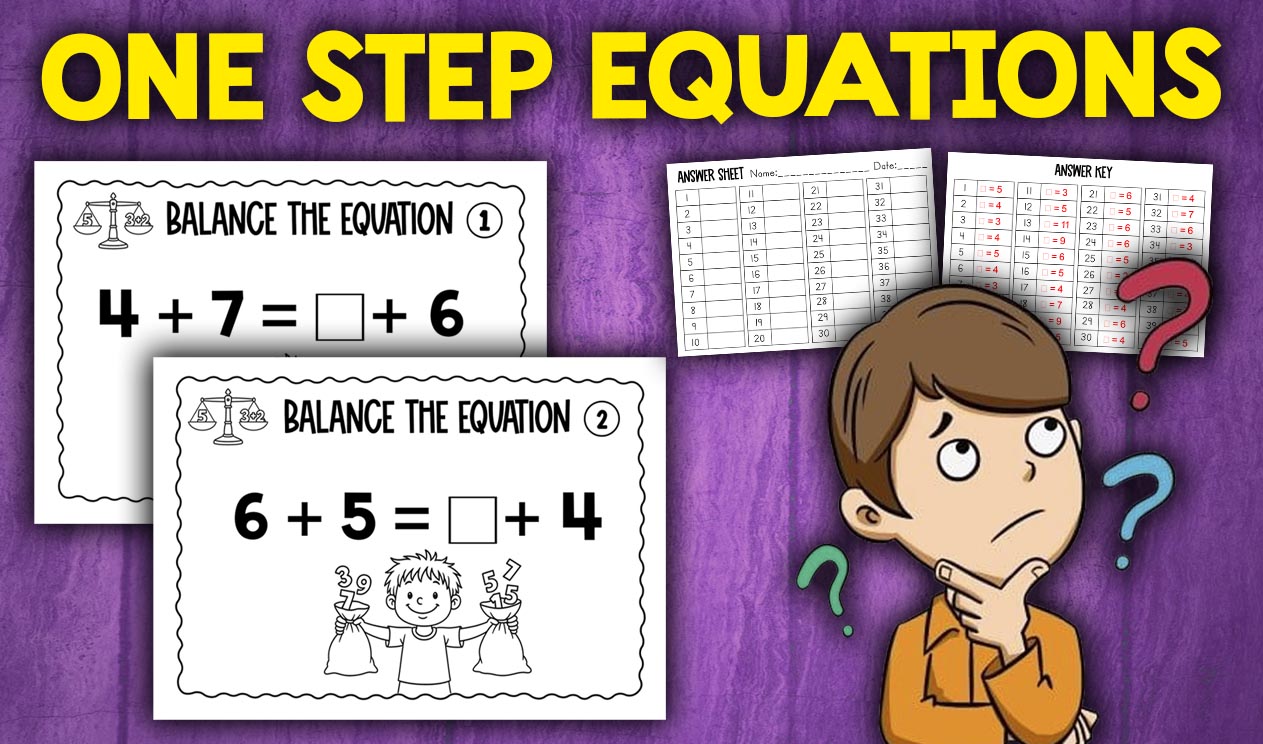 One Step Equations Activity
