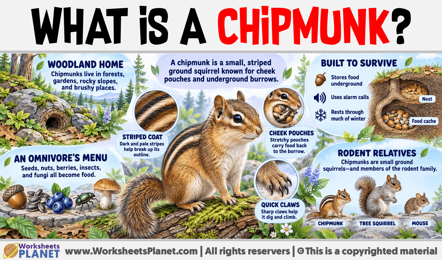 What is a Chipmunk? Infographic about What is a Chipmunk?